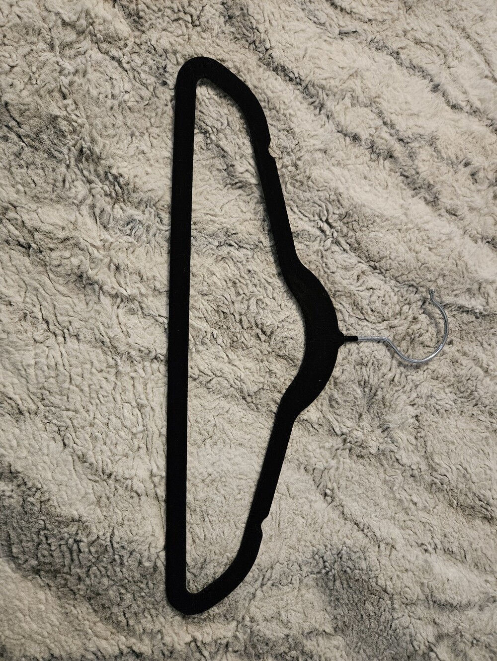 Black Velvet Non-Slip Kids Hanger
